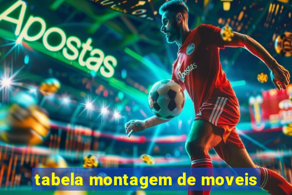 tabela montagem de moveis